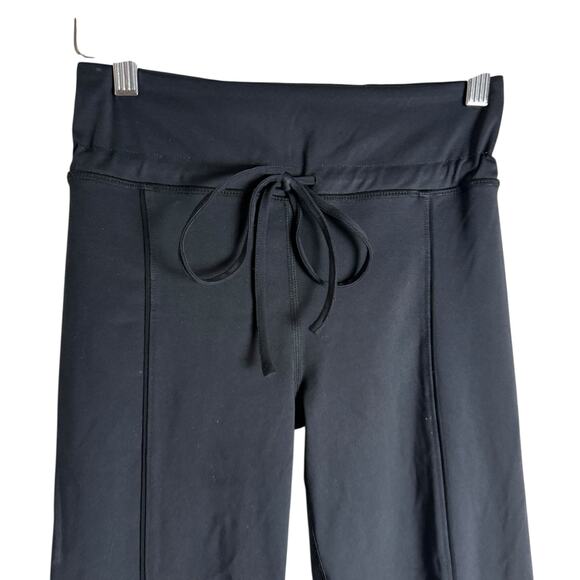 Kate Spade New York Black Flare Leg Drawstring High Waist Active Yoga Pants XS - Picture 2 of 8